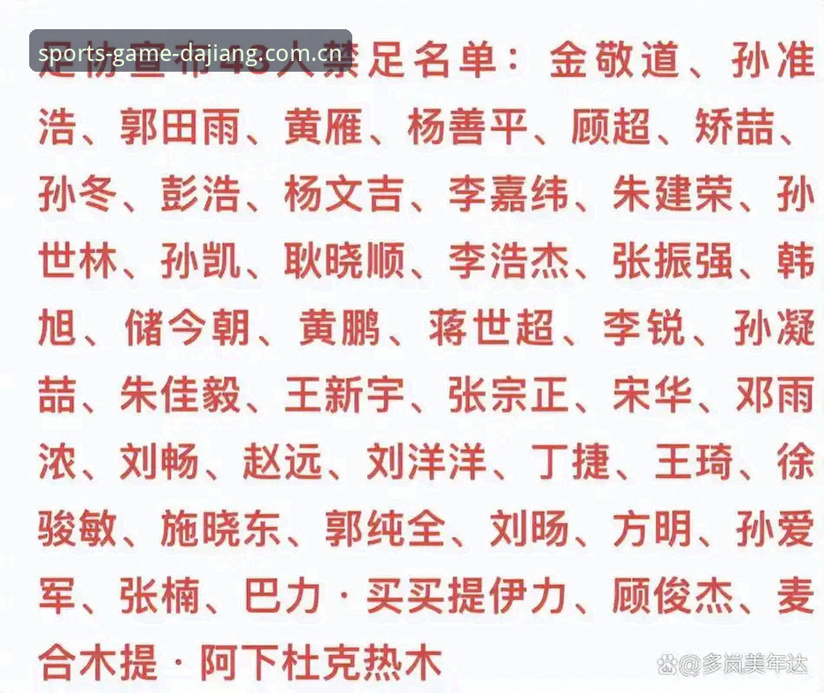 大江体育安全吗官方下载 中国足协第三批禁足名单最新动态:17人终身禁足,48人遭行业重罚